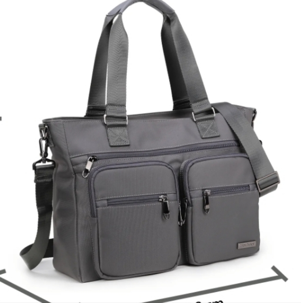 La Packmore Professional Laptop Tote Work Bag in Charcoal
